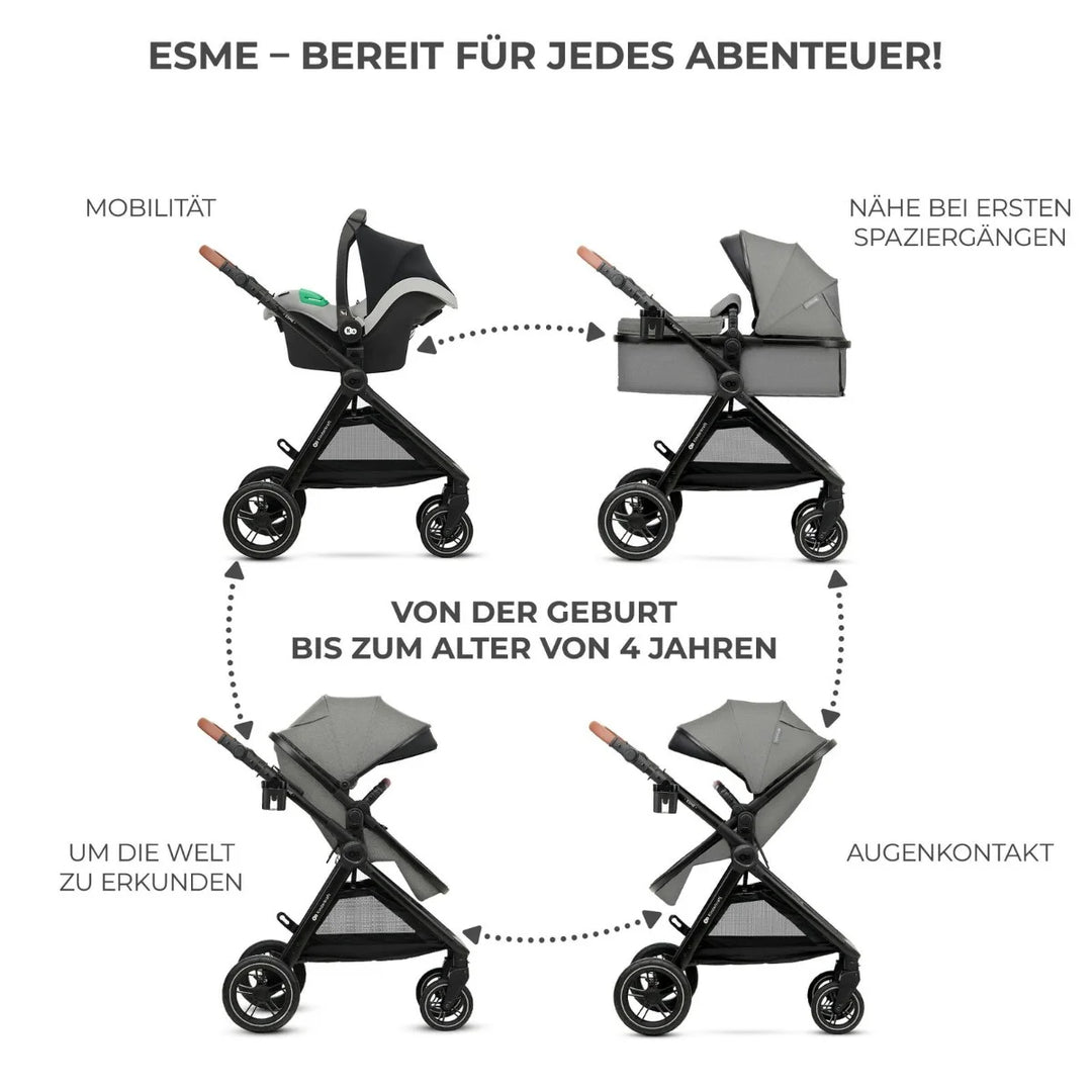 Kinderkraft combination set (black rosè)