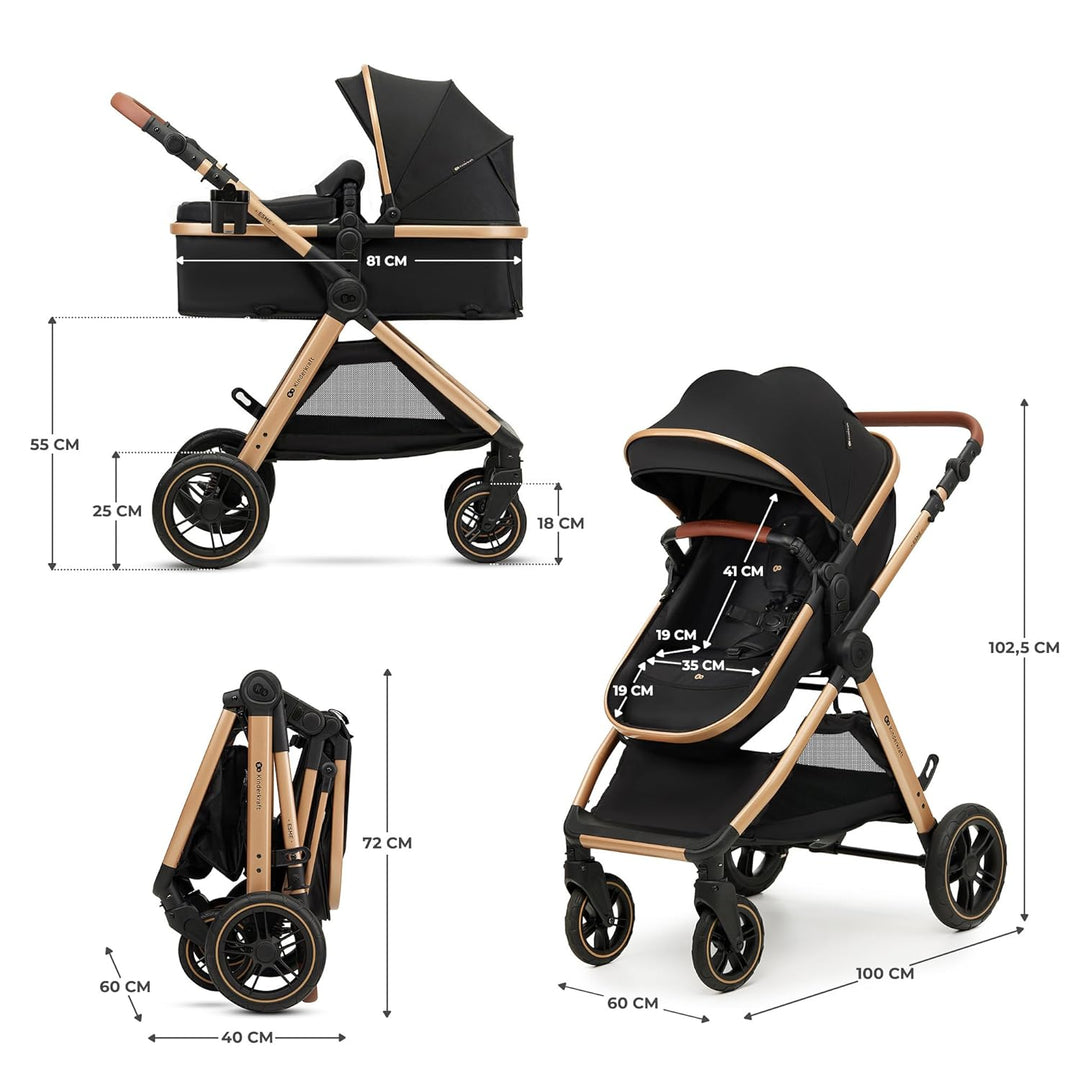 Kinderkraft combination set (black rosè)