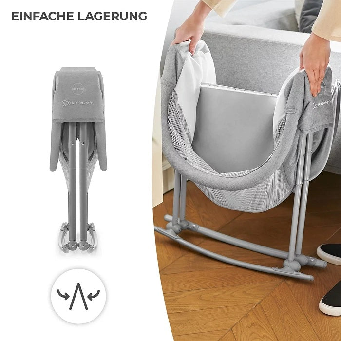 Babybett Lovi 3-in-1 (grey)