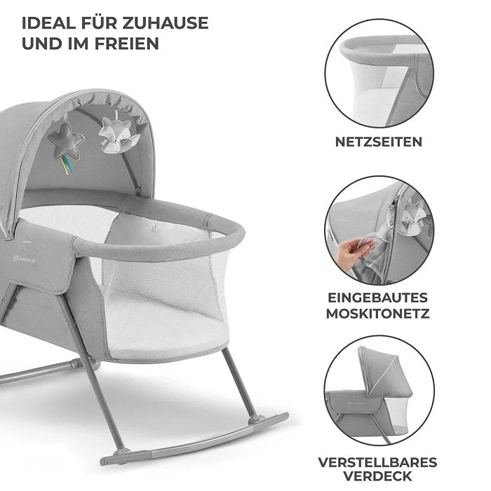 Babybett Lovi 3-in-1 (grey)