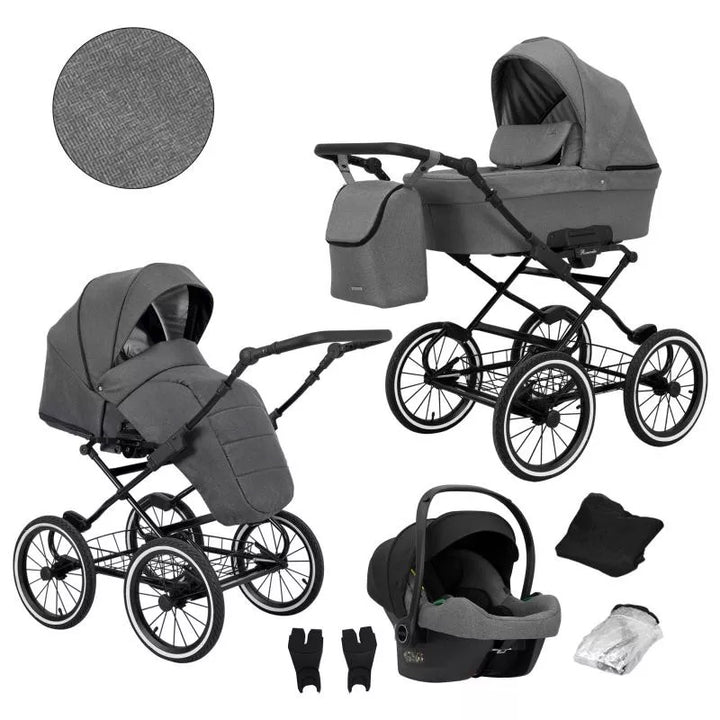 Kunert Romantic Retro Kinderwagen Set (diverse Farben)