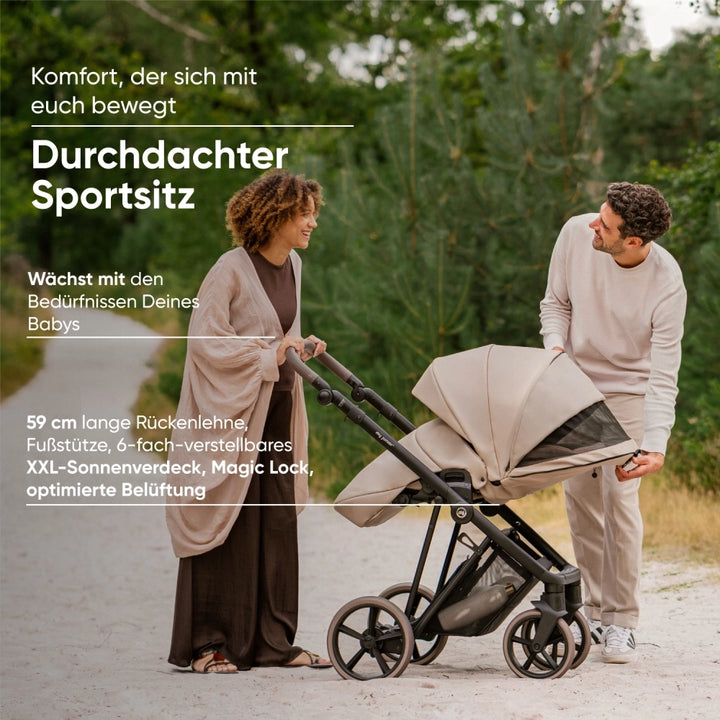 Myjunior Vigo2 Alcantara Kinderwagen Set (diverse Farben)