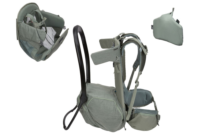 Thule Sapling back carrier (agave) including rain cover