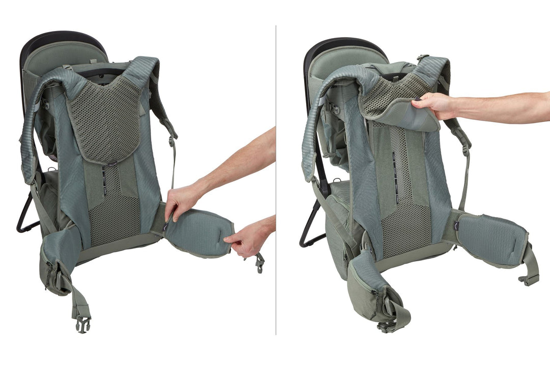 Thule Sapling back carrier (agave) including rain cover