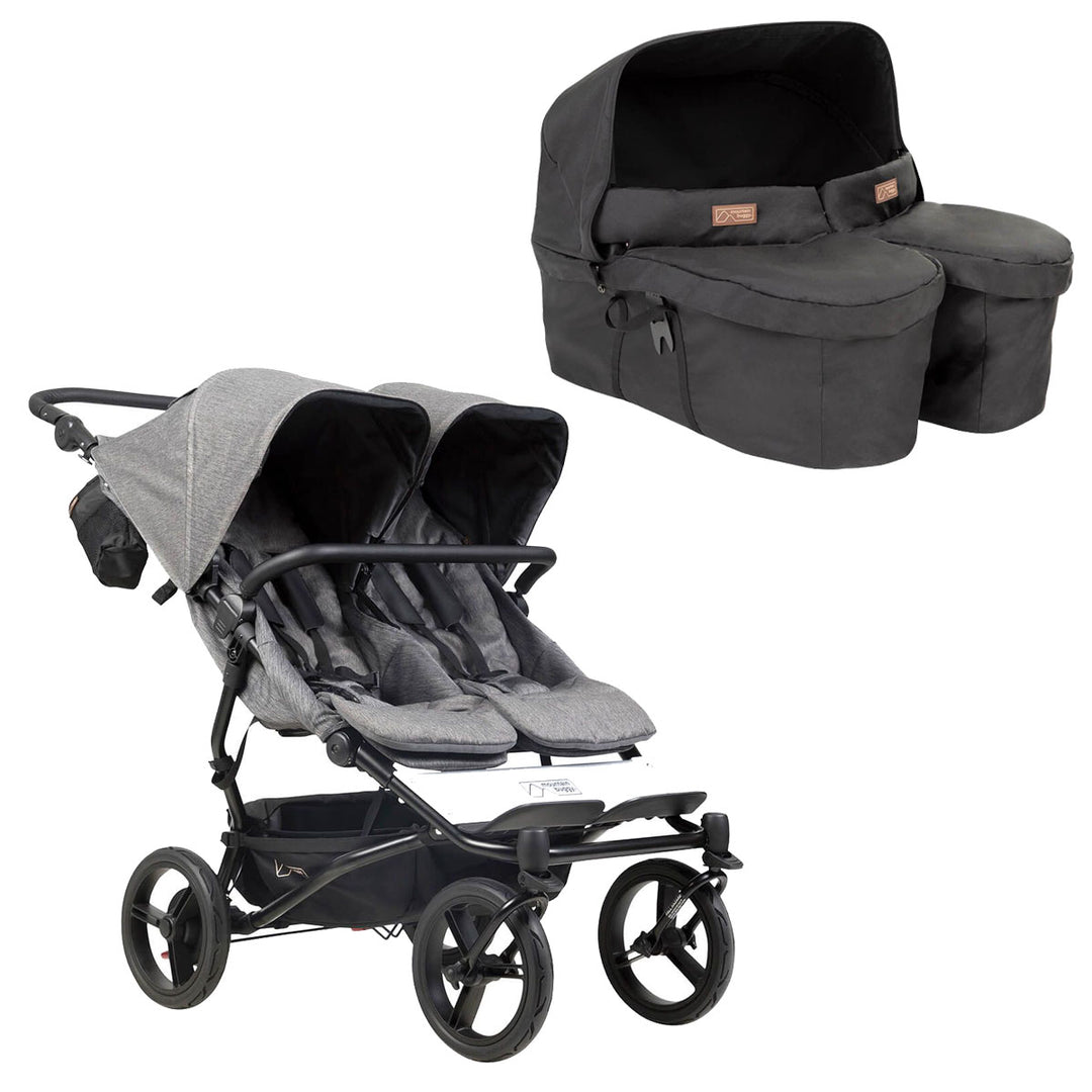 Mountain Buggy Duet Set incl. Twin Carrycot+ (herringbone)