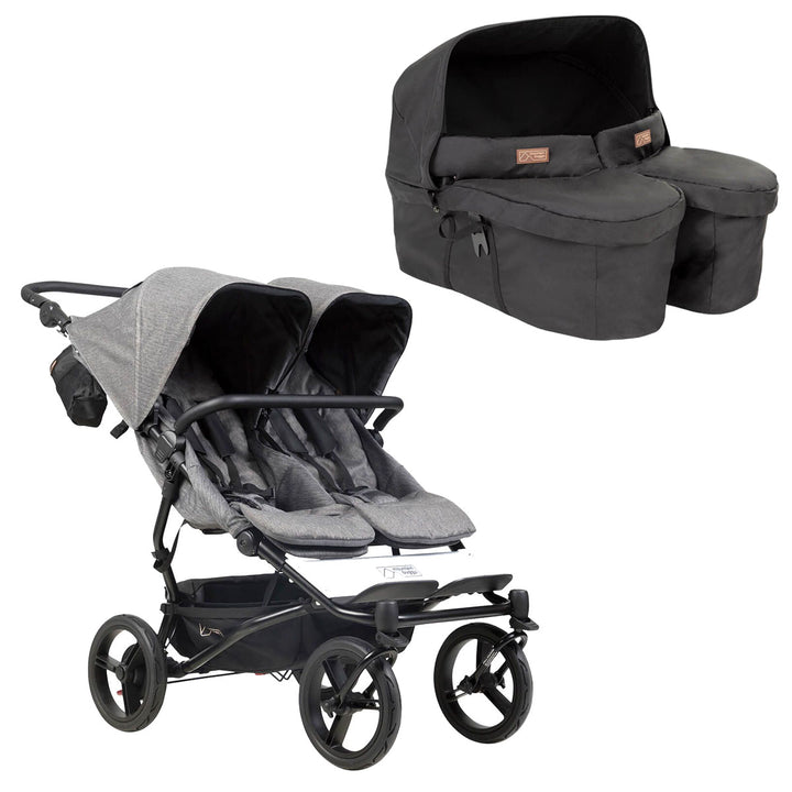 Mountain Buggy Duet Set incl. Twin Carrycot+ (herringbone)