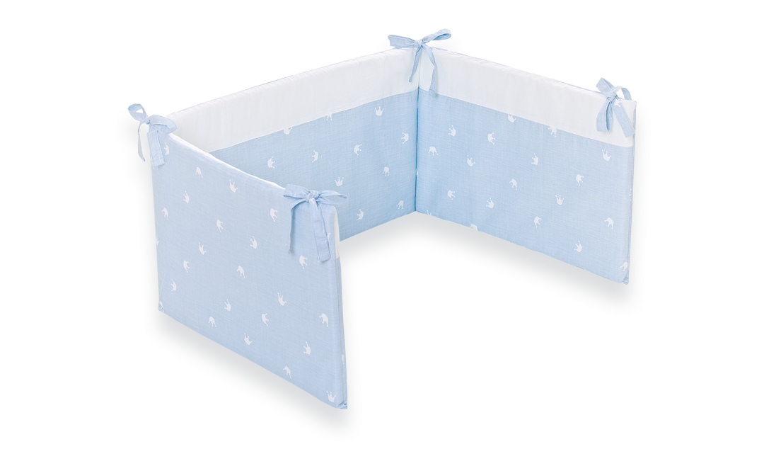 Bettumrandung (krone blau)