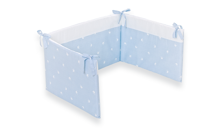 Bettumrandung (krone blau)
