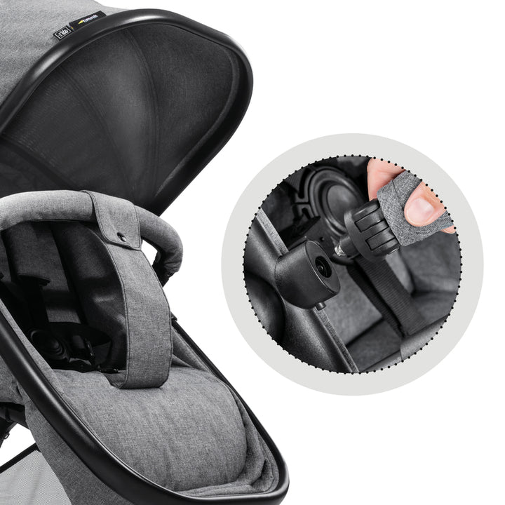Hauck Atlantic Twin (grau melange)