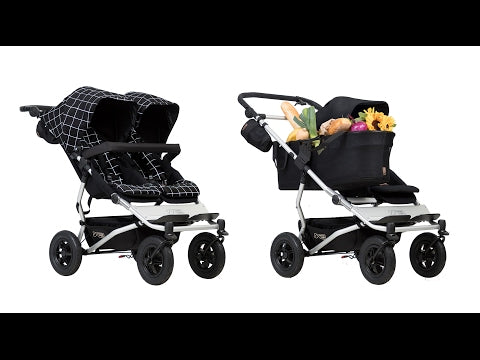 Mountain Buggy Duet Set incl. Twin Carrycot+ (herringbone)