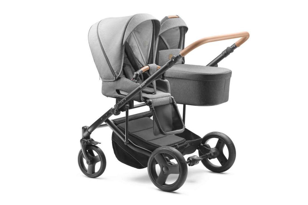 Jedo Duo Doppelkinderwagen (light grey)