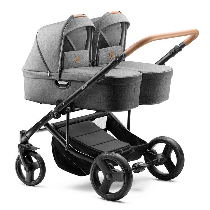 Jedo Duo Doppelkinderwagen (light grey)