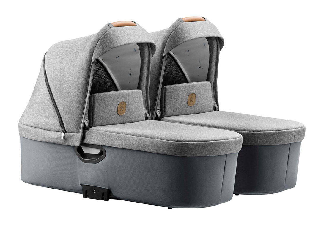 Jedo Duo Doppelkinderwagen (light grey)